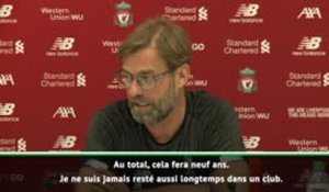 Liverpool - Klopp : "Je ne suis jamais resté aussi longtemps dans un club"