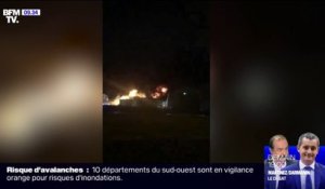 Les premières images de l'incendie qui s'est déclaré dans une raffinerie de Total près du Havre