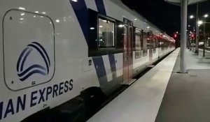 Départ du Léman Express en gare d'Annemasse