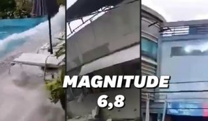 Les images du gros séisme de magnitude 6.8 qui a fait trembler les Philippines