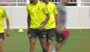 CdM Clubs - Premier entraînement de Flamengo à Doha