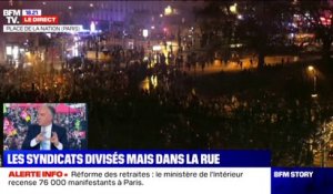 Réforme des retraites: le ministère de l'Intérieur recense 615.000 manifestants partout en France