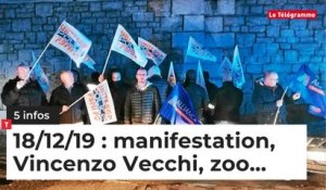 Manifestation, Vincenzo Vecchi, zoo... 5 infos du 18 décembre