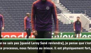 15e j. - Guardiola : "Je ne sais pas quand Sané reviendra"