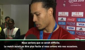 Finale - Van Dijk : ''Nous étions venus pour gagner''