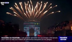 Les images de la fête à Paris pour l'entrée en 2020