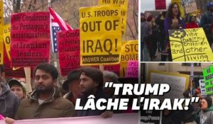 "Pas de guerre contre l'Iran", scandent ces manifestants aux États-Unis