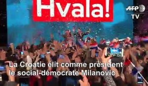 Présidentielle en Croatie: un social-démocrate bat la conservatrice sortante