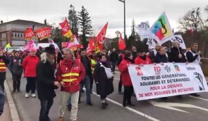Environ 1 000 manifestants contre la réforme des retraites à Épinal