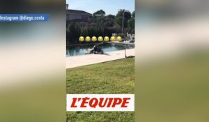 La chute de Diego Costa dans une piscine - Foot - WTF