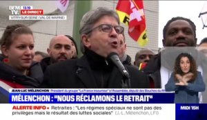"Non c'est non !": Jean-Luc Mélenchon réclame "le retrait" du projet de loi sur les retraites