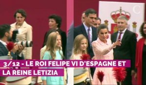 Letizia d'Espagne émue à son arrivée aux obsèques de Pilar de Bourbon