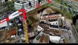 Survolez les chantiers du  Centre hospitalier Annecy Genevois