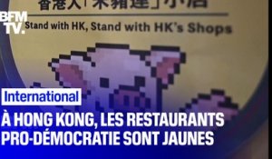 À Hong Kong, les commerces pro-démocratie s’habillent en jaune