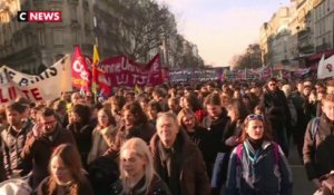 Grève du 16 janvier : revivez la manif contre la réforme des retraites à Paris