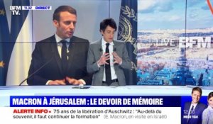 Macron à Jérusalem: le devoir de mémoire - 22/01
