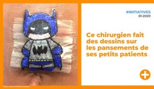 Ce chirurgien fait des dessins sur les pansements de ses petits patients