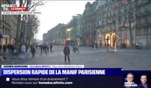 Retraites: les manifestants se dispersent rapidement à Paris