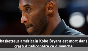 NBA - Kobe Bryant est décédé dans un accident d'hélicoptère