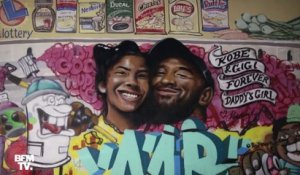 Mort de Kobe Bryant : une fresque murale peinte à Los Angeles en hommage au basketteur et à sa fille