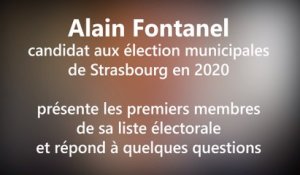 DNA - Interview d'Alain Fontanel lors de la présentation d'une partie de sa liste électorale à Strasbourg