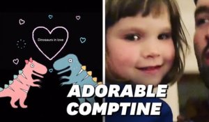 "Dinosaurs in love", la chanson d'une enfant de 3 ans a ému tout le monde