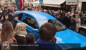 Plusieurs centaines de personnes, dont Brigitte Macron, Claude Lelouch et Anny Duperey, étaient présentes dans l'église Saint-Jean de Montmartre pour les obsèques de Michou - VIDEO