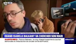 Regardez la séquence insolite de Patrick Balkany qui téléphone à Isabelle Balkany alors qu'elle l'attend devant la prison de la Santé - VIDEO