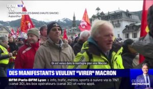 Contre la réforme des retraites, des manifestants veulent interpeller Emmanuel Macron à Saint-Gervais-les-Bains