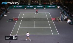 Rotterdam - Gaël Monfils élimine Gilles Simon (6-4, 6-1)