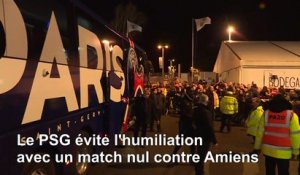Foot: le PSG évite l'humilation à Amiens
