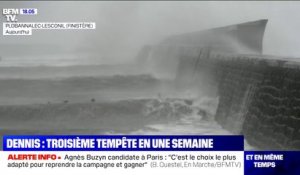 Les images de la tempête Dennis, qui s'abat sur l'ouest de la France