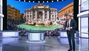 Rome : la fontaine de Trévi en danger