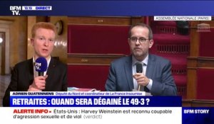 Retraites: pour Adrien Quatennens, l'utilisation du 49-3 "exonérerait le gouvernement d'assumer la faiblesse de la majorité"