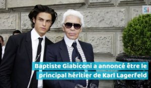 Baptiste Giabiconi était le plus gros héritier de la fortune de Karl Lagerfeld