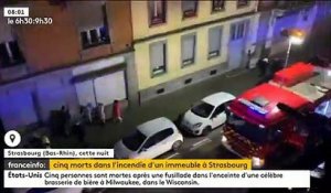 Incendie meurtrier cette nuit à Strasbourg: Les pompiers annoncent au moins 5 morts selon un premier bilan qui fait état également de 7 blessés