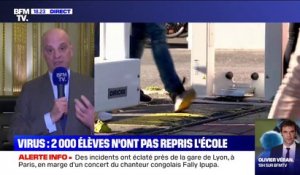Jean-Michel Blanquer sur le coronavirus: "Nous ne nous interdisons pas d'aller jusqu'à la fermeture d'un établissement"