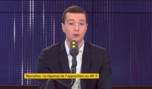 "Vivement la fin de ce quinquennat qui aura été manifestement celui de la violence sociale jusqu'au bout", déclare Jordan Bardella, vice-président du Rassemblement national