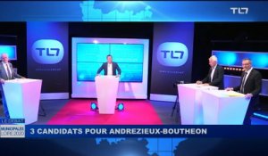 Municipales : 3 candidats à Andrézieux-Bouthéon débatent sur TL7.