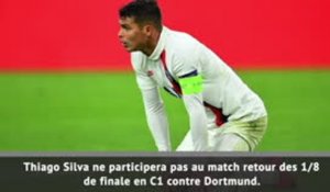 PSG - Sans Thiago Silva contre Dortmund