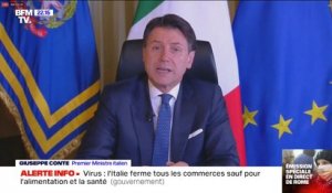 Italie: le Premier ministre annonce "la fermeture de toutes les activités commerciales"