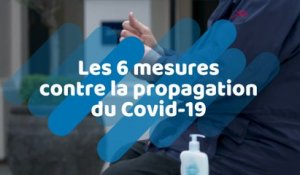 Les 6 mesures  contre la propagation  du Covid-19