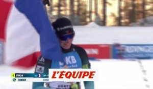 Les temps forts de la poursuite de Kontiolahti remportée par Julia Simon - Biathlon - CM (F)