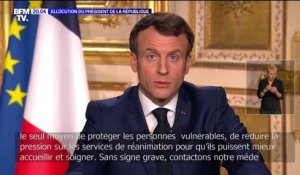 "Je vous le redis avec force: respectons les gestes barrières" demande Emmanuel Macron