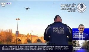 Confinement: la police espagnole déploie des drones pour faire respecter les consignes