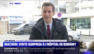 Emmanuel Macron était en visite à l'hôpital Avicenne de Bobigny en Seine-Saint-Denis