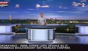 Coronavirus : Anne-Sophie Lapix dévoile au JT l'hommage bouleversant des Français confinés (vidéo)