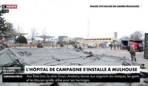 Coronavirus : l'hôpital militaire se construit à Mulhouse