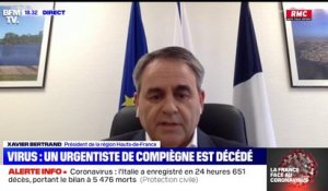 Xavier Bertrand réagit à la mort d'un urgentiste de l'Oise du coronavirus