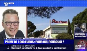 Le directeur général d'Auchan assure qu'il n'y a pas de risque de pénuries:  "Nos stocks sont bien présents, nous réapprovisionnons nos magasins"